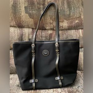 Dooney & Bourke black nylon tote.